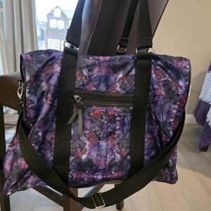 Karen Millen Purple and Black Travel Bag
